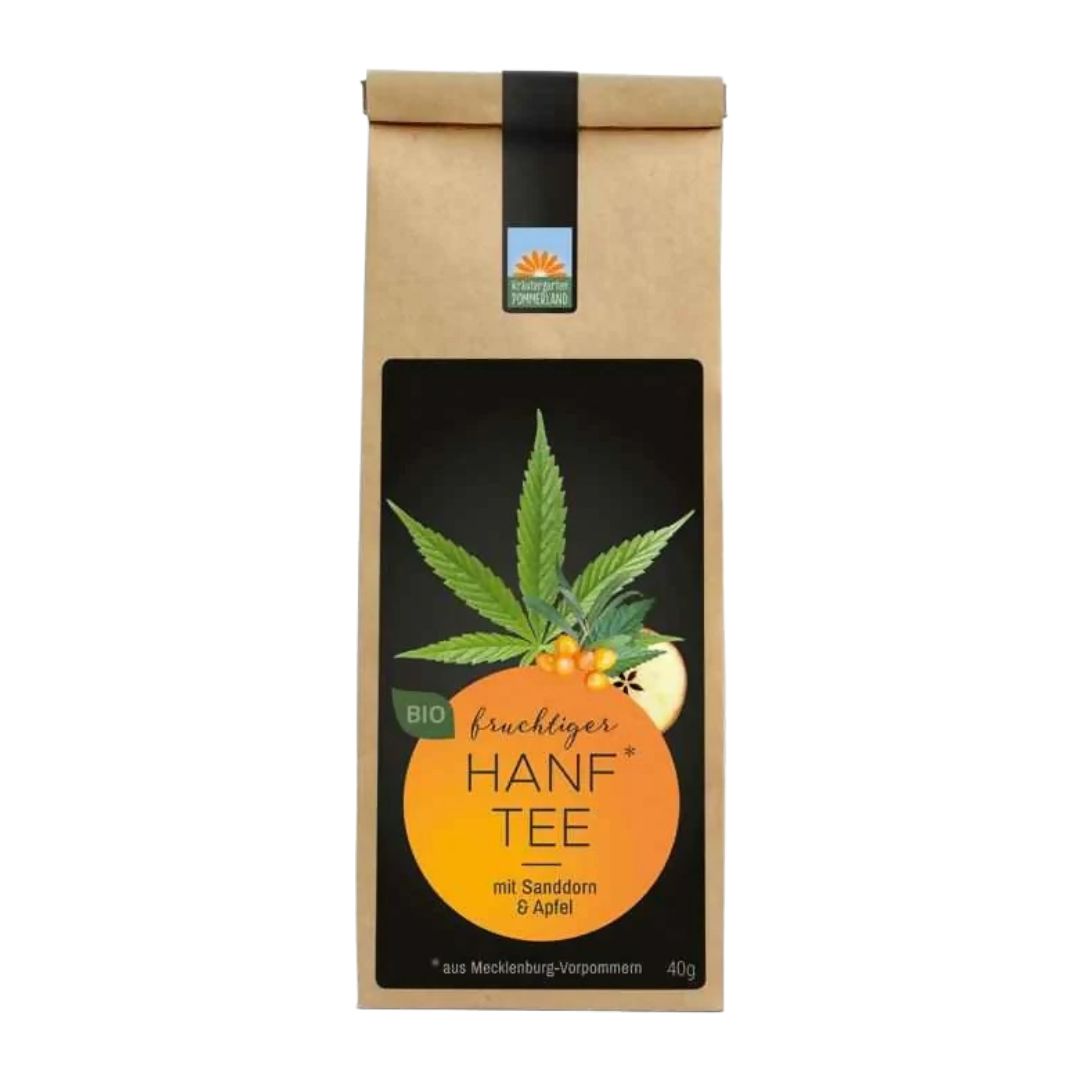 3x Fruchtiger Hanftee in Papiertüte 40 g
