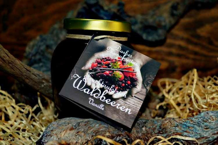 3x Fruchtaufstrich Waldbeeren Vanille 225g