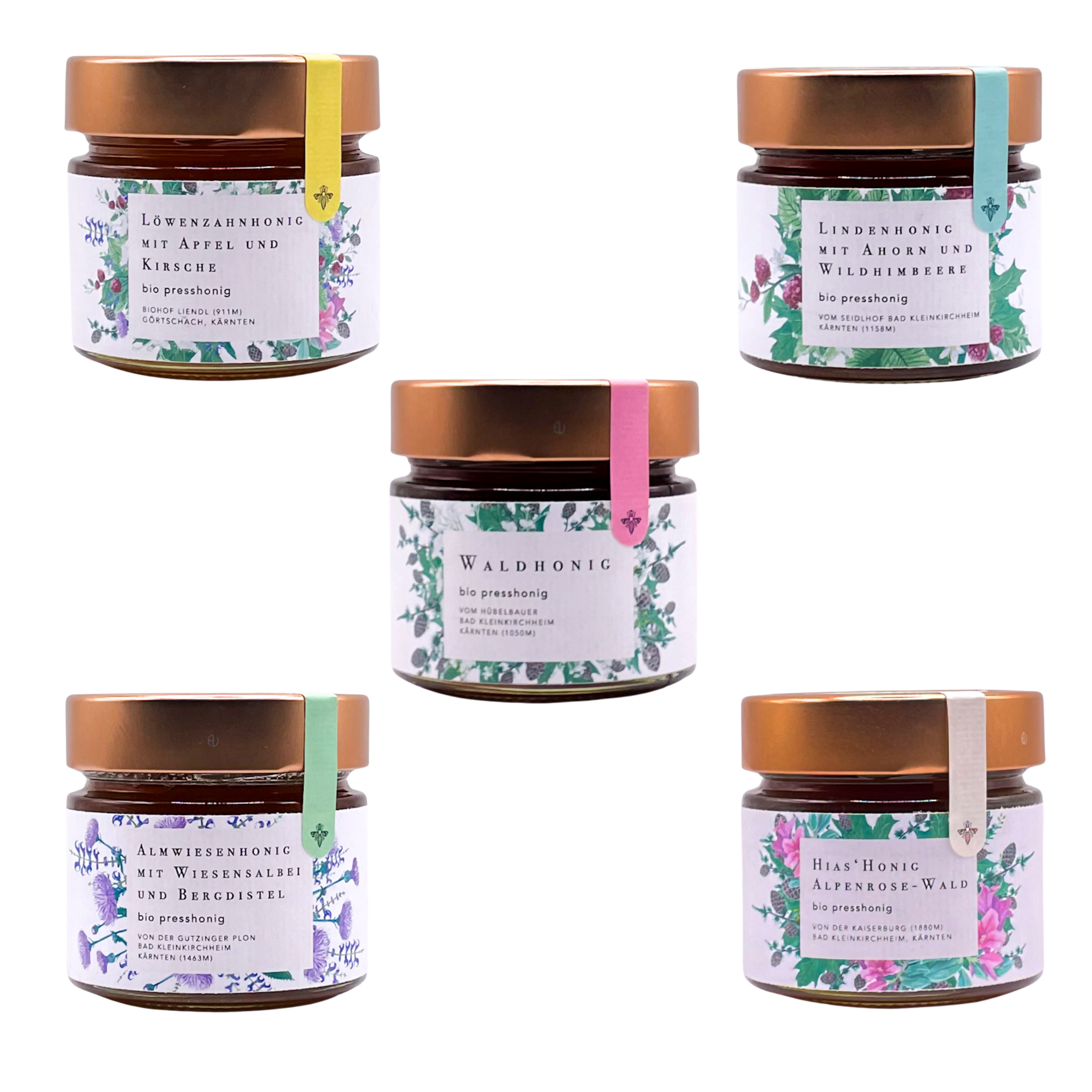 Großes Bio Presshonig Vielfalt Set