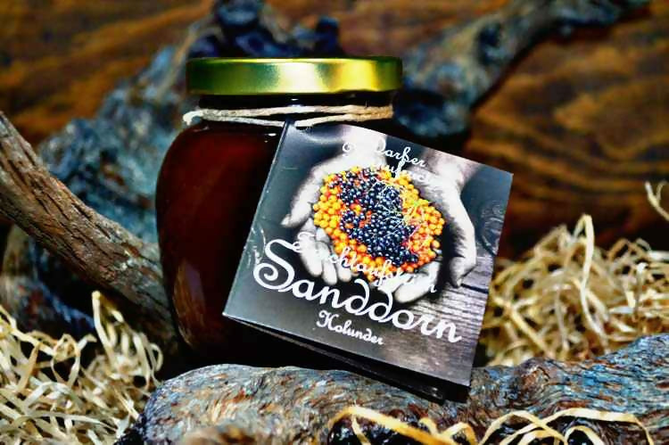 3x Fruchtaufstrich Sanddorn Holunder 225g