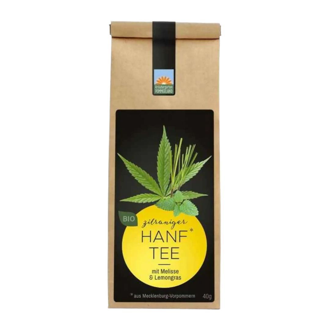 3x Zitroniger Hanftee in Papiertüte 40 g