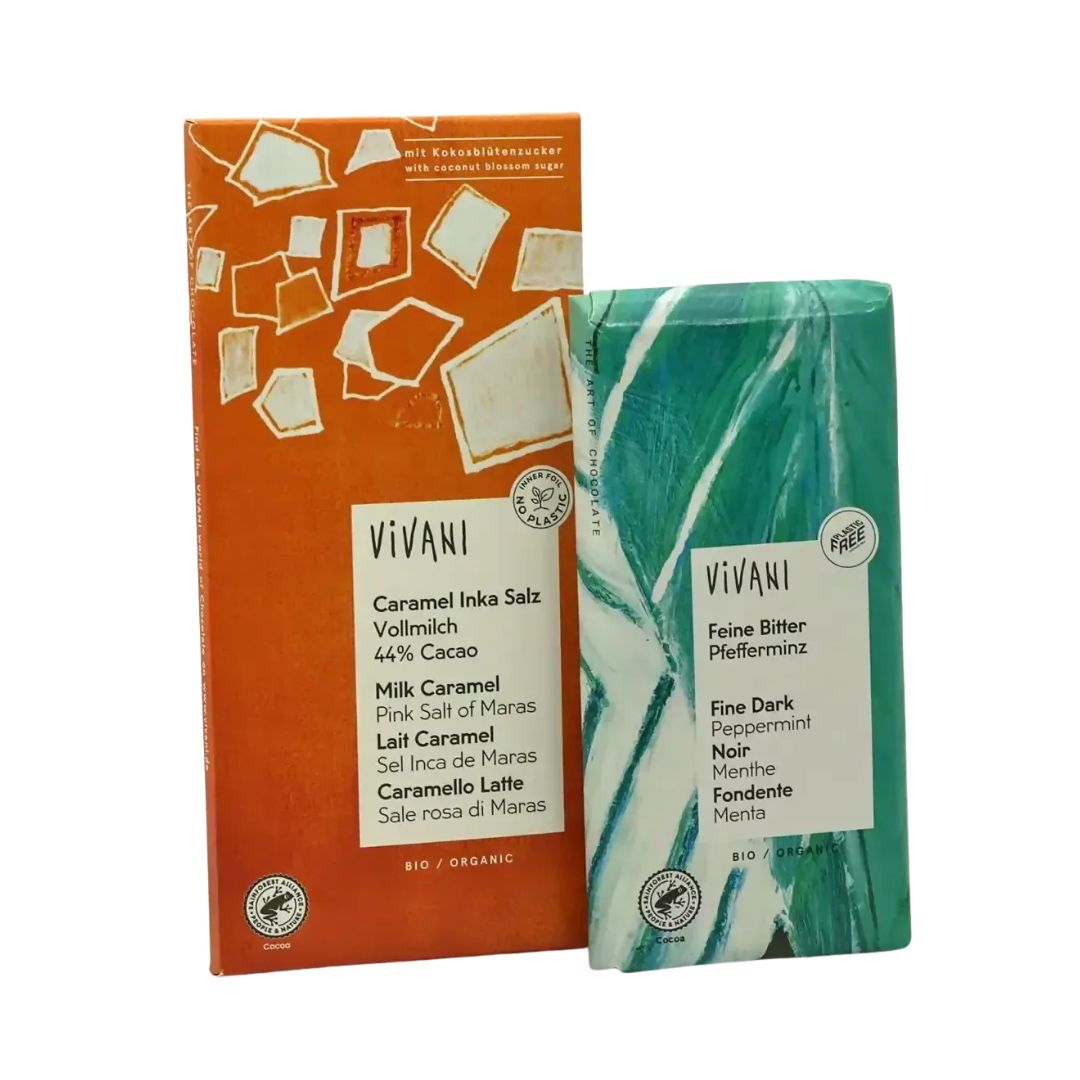 2er Pack Karamell mit Inkasalz & Feine Bitter Pfefferminz