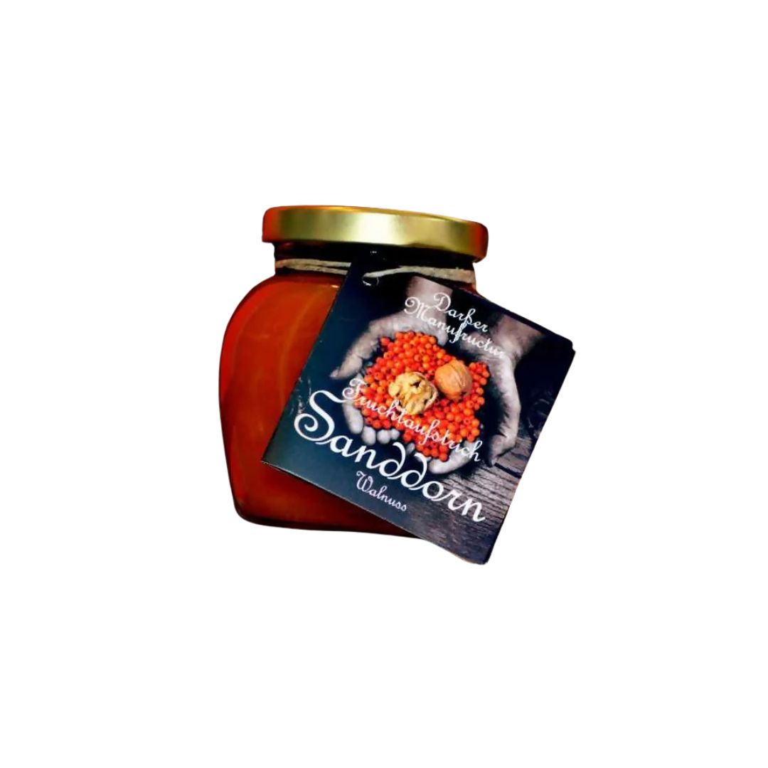 3x Fruchtaufstrich Sanddorn Walnuss 225g