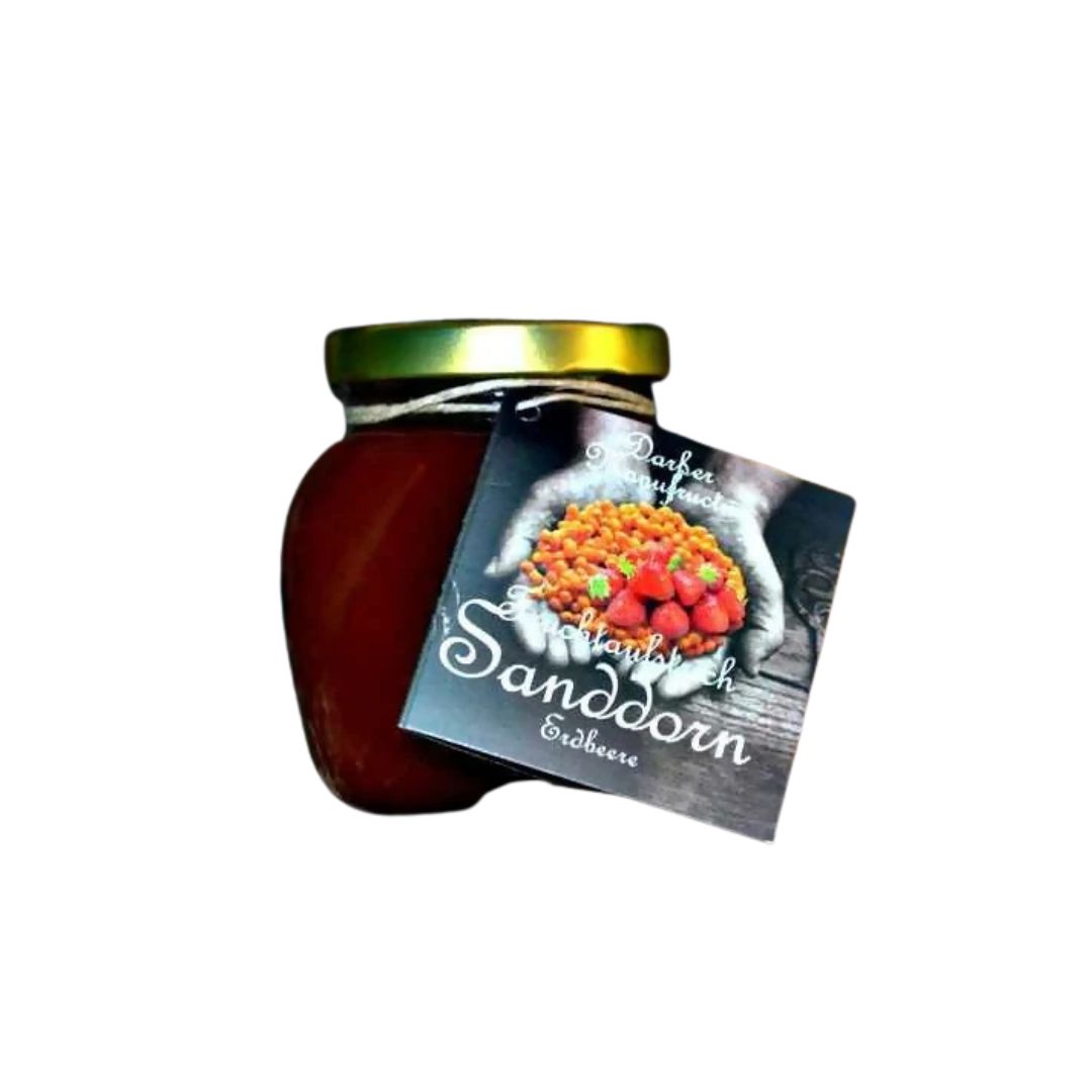 3x Fruchtaufstrich Sanddorn Erdbeere 225g