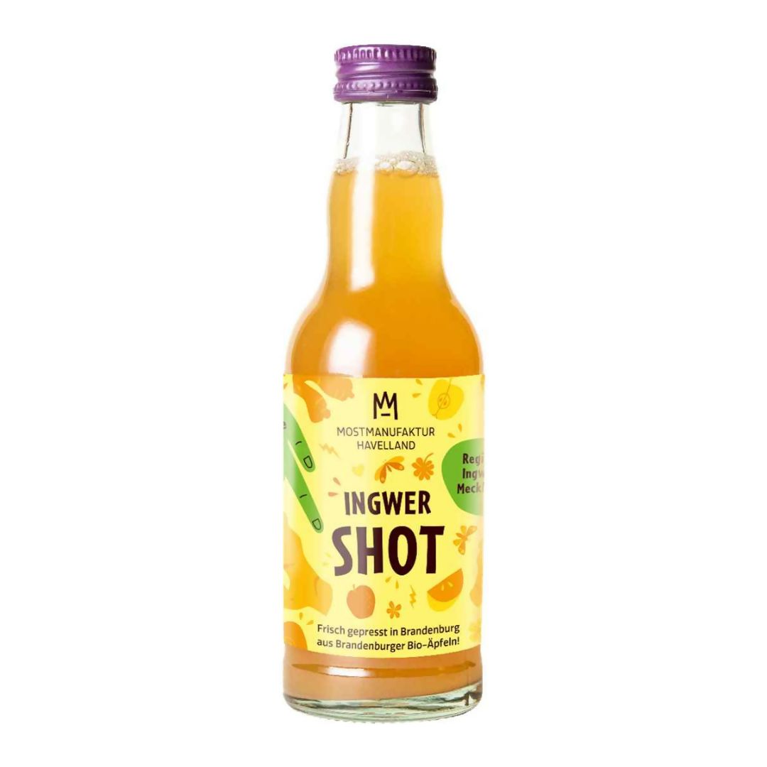 100% regionaler Ingwershot, 16er Karton je 200 ml