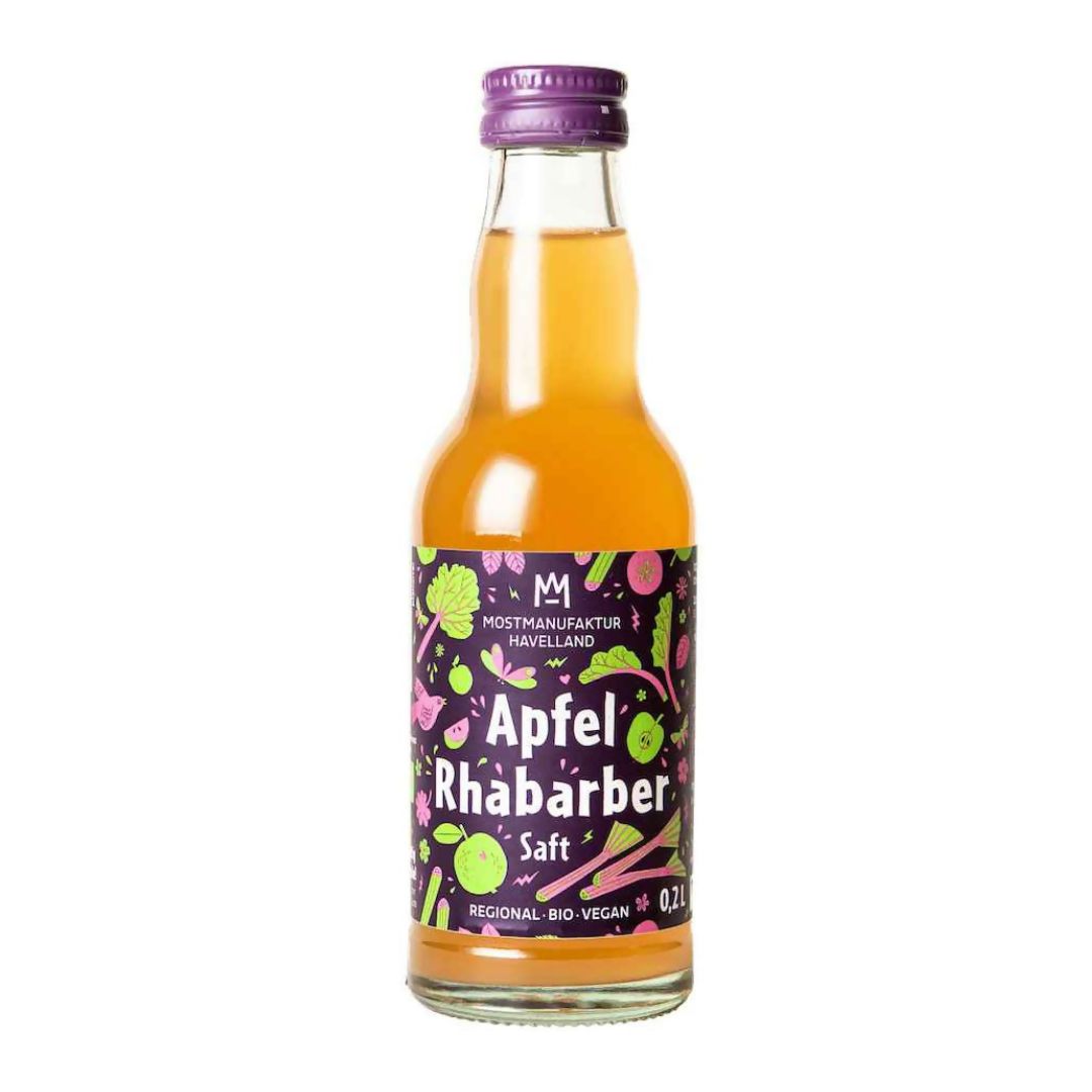 Apfel-Rhabarbersaft bio, 16er Karton je 200 ml