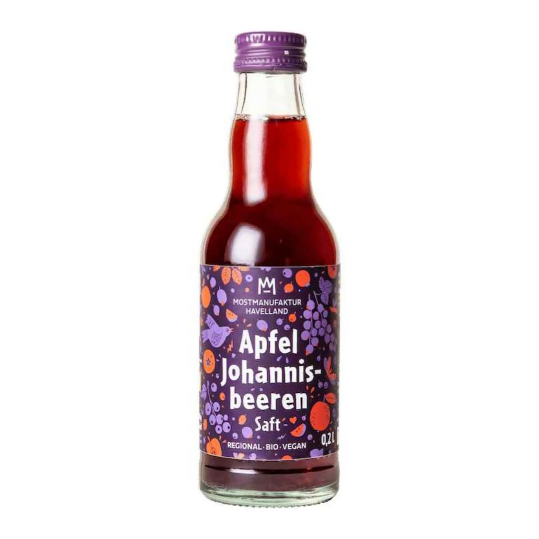 Apfel-Johannisbeerensaft bio, 16er Karton je 200 ml