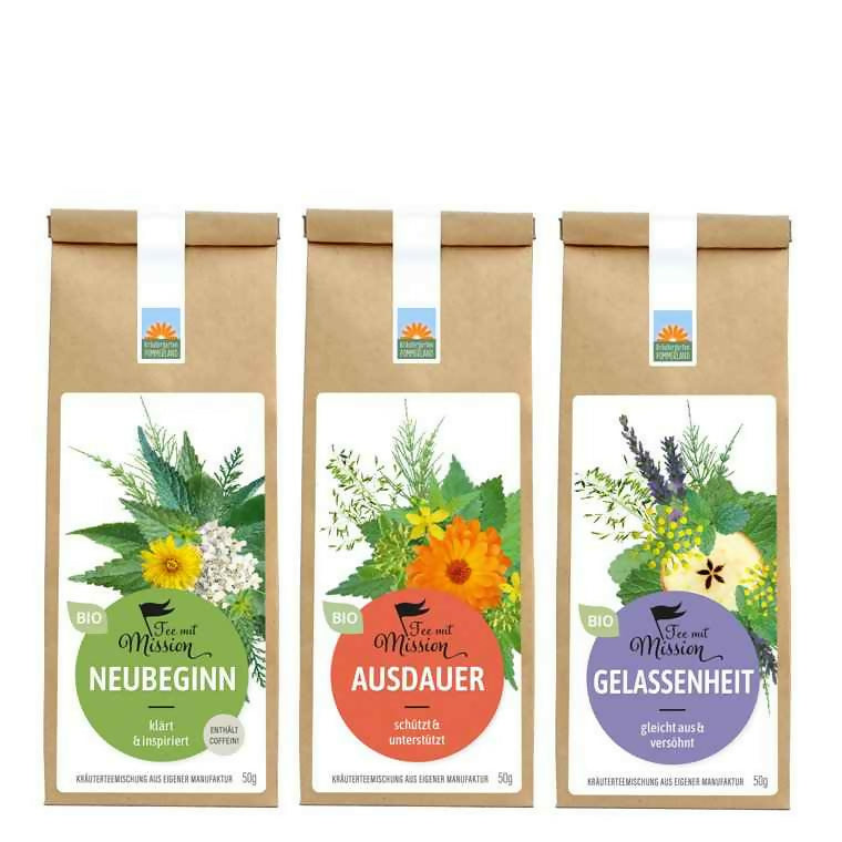 2 Pakete drei Missionstees 150 g