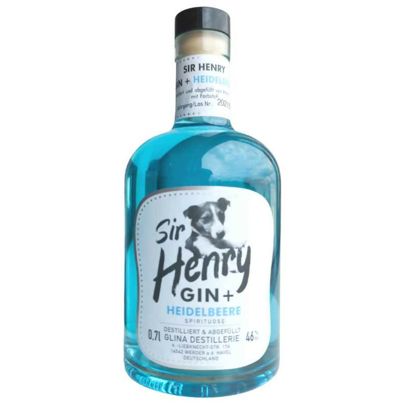 3x Sir Henry Gin | mit Heidelbeere | 700 ml