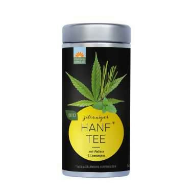 3x Teedose Hanftee zitronig 50 g